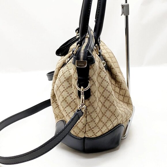 Authentic Gucci Brown Canvas Hand Bag mn660-121325 - Picture 3 of 16